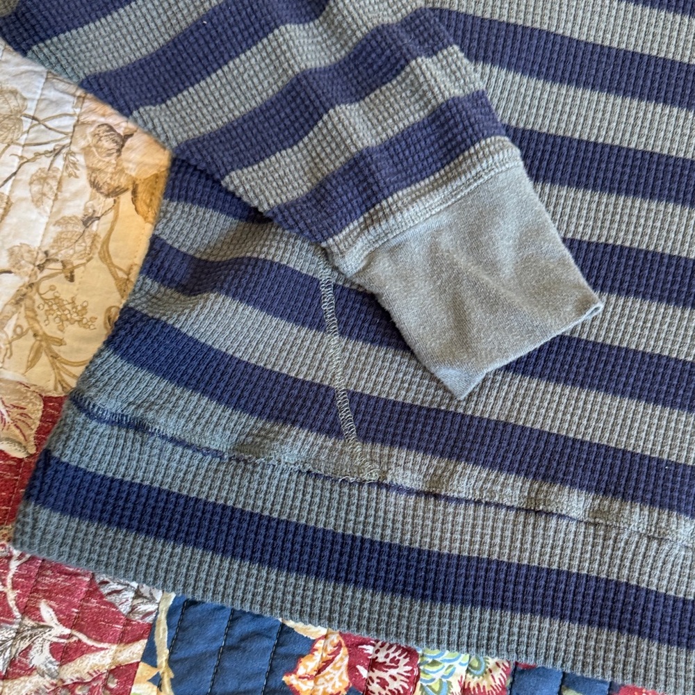 Aerie Striped Waffle Knit Top - Picture 3 of 12